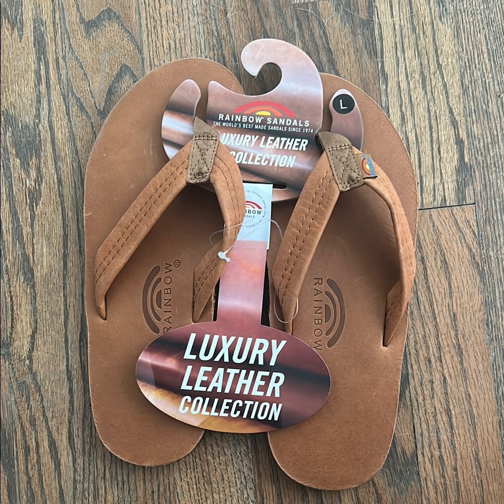 Rainbow Sandals Luxury Leather Flip Flops